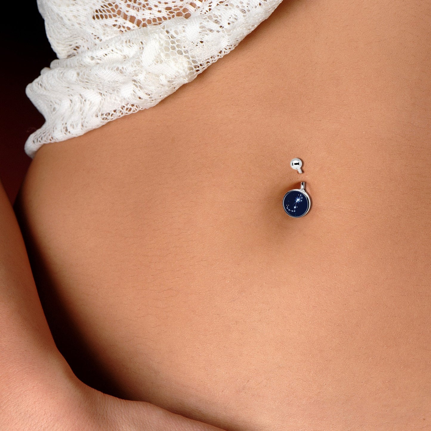 Zodiac Constellation Scorpio Belly Ring