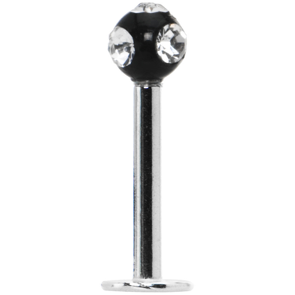 Black Crystal Ball Labret Monroe