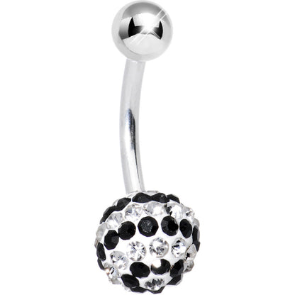 Striped Black Crystal Evolution Belly Ring