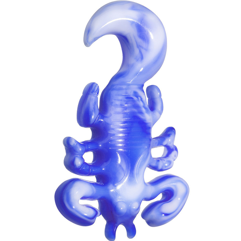00G Blue White Acrylic Scorpion Hanger Plug