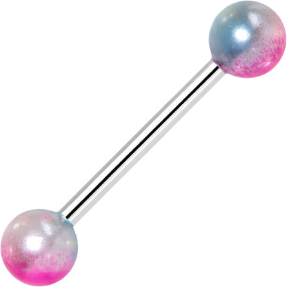 Multi Color Fun Fade Barbell Tongue Ring Set of 4