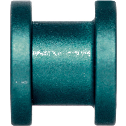 Teal Matte Silicone Screw Fit Tunnel Plug Set 6mm to 25mm