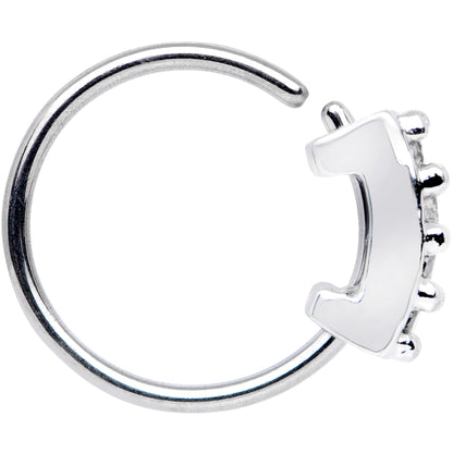 20G 5/16 Clear CZ Gem Quartet Shine Seamless Circular Ring