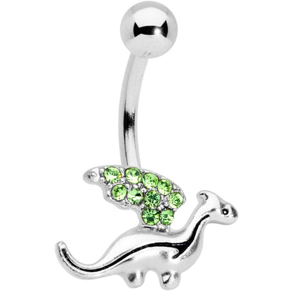 Green Gem Darling Dragon Belly Ring