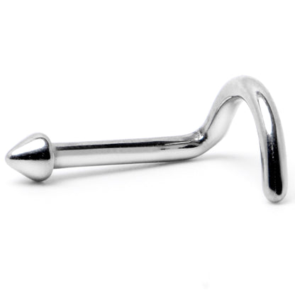 18G 1/4 ASTM F-136 Implant Grade Titanium Cone End Left Side Nose Screw