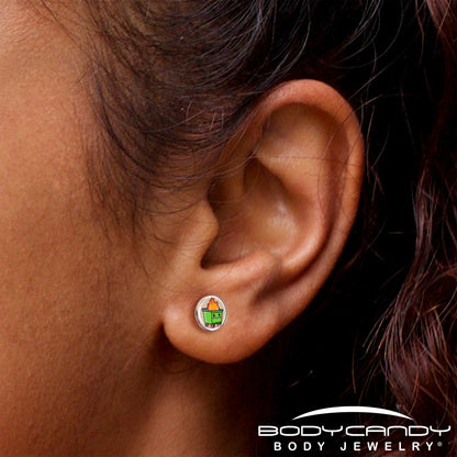 Dumpster Fire Stud Earrings by Onyx O