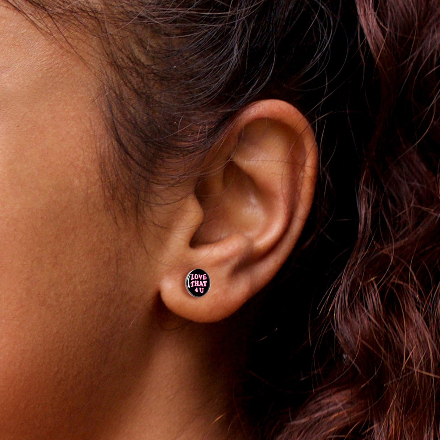 Love That 4 You Stud Earrings by Onyx O