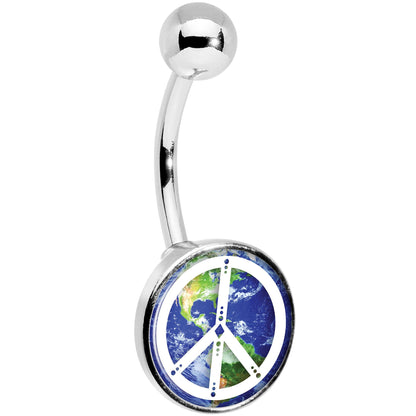 Peace on Earth Belly Ring