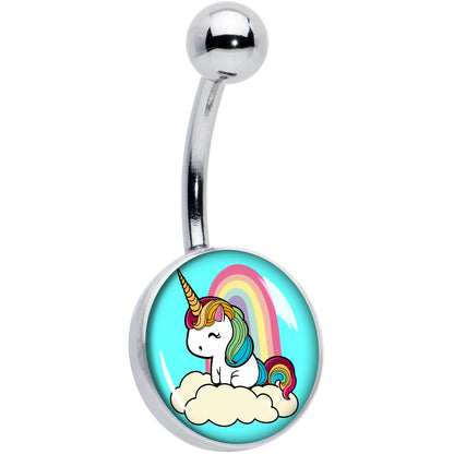 Rainbow Unicorn Belly Ring by Onyx O