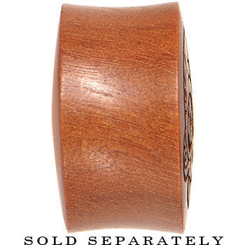 Organic Sawo Wood Peace Sign Saddle Plug
