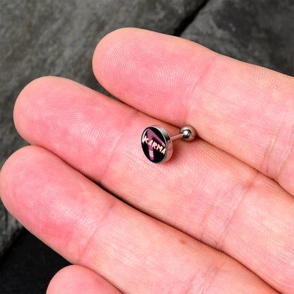 16G 1/4 Karmic Boomerang Tragus Cartilage Earring by Onyx O