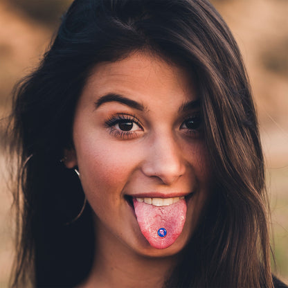 Adorable Axolotl Barbell Tongue Ring by Onyx O