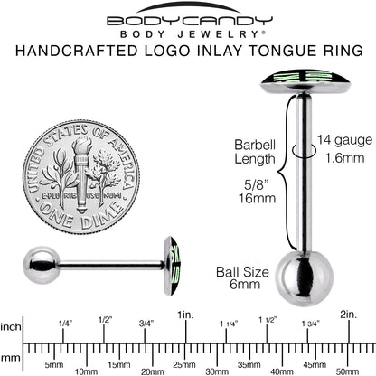 SKIBIDI Barbell Tongue Ring by Onyx O