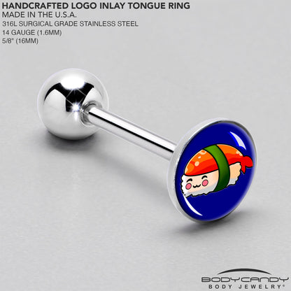 Sushi Barbell Tongue Ring by Onyx O