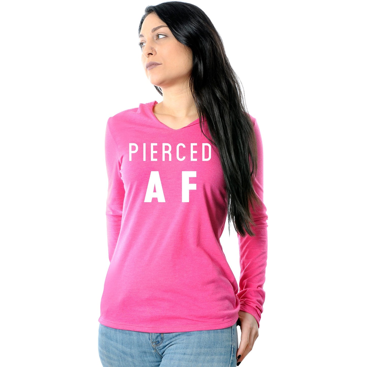 Pierced AF Black Tapered Long Sleeve Hoodie