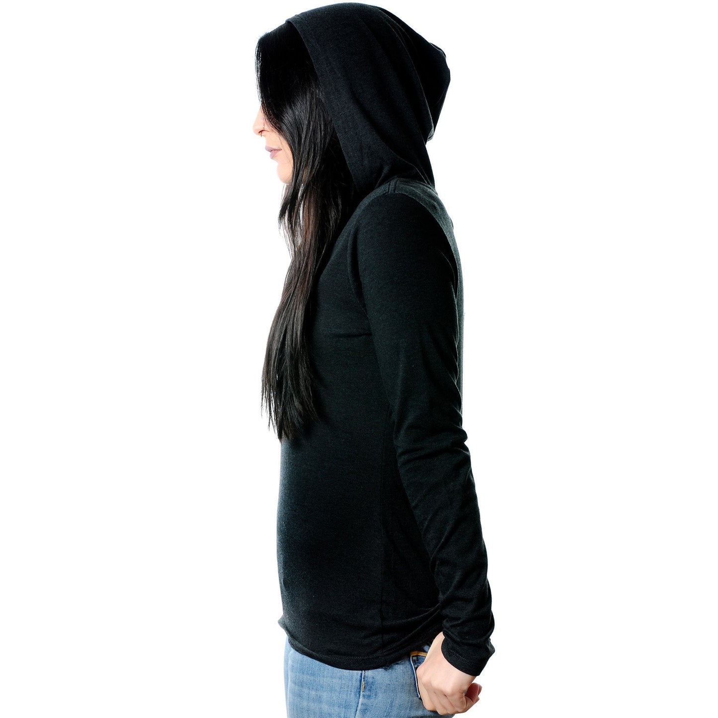 I Have Piercings You Can't See Black Tapered Long Sleeve Hoodie