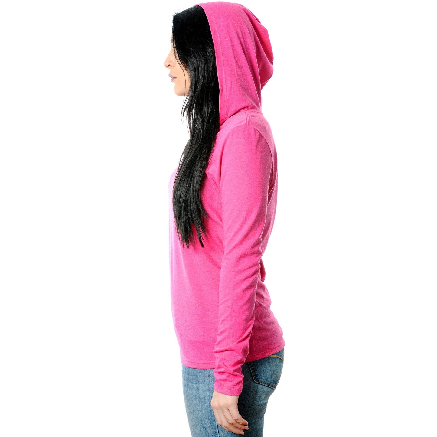 hashtag pierced Black Tapered Long Sleeve Hoodie
