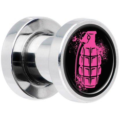Pink Grenade Steel Screw Fit Plug Set 2G
