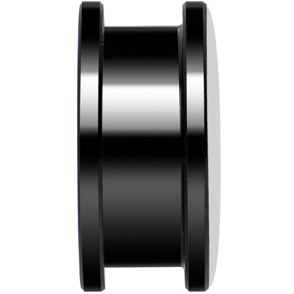 Black White Tiger Eyes Black Anodized Screw Fit Plug Set 20mm