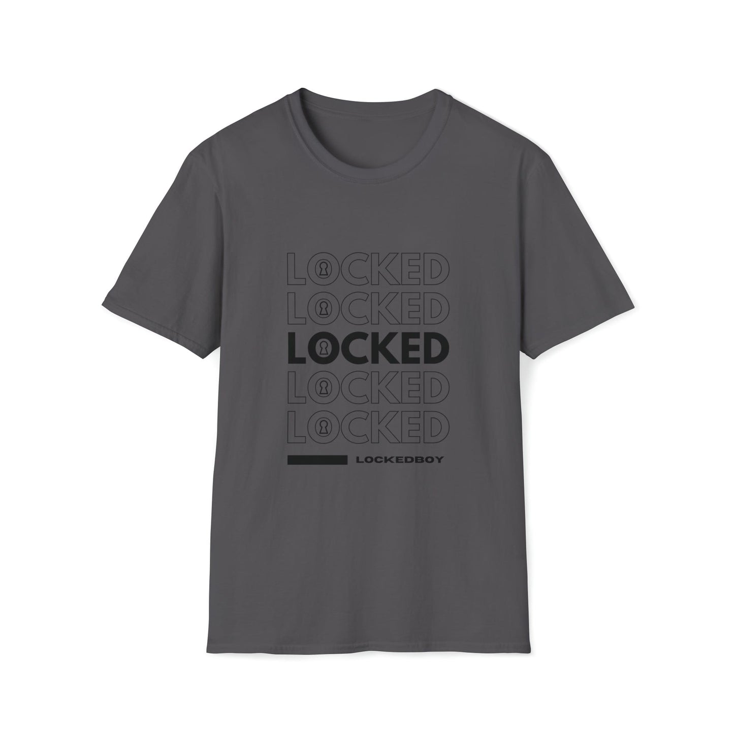 LOCKED Inspo (black text) - Chastity Shirts by LockedBoy Athletics