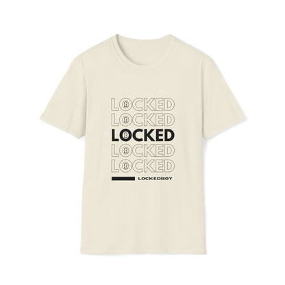 LOCKED Inspo (black text) - Chastity Shirts by LockedBoy Athletics