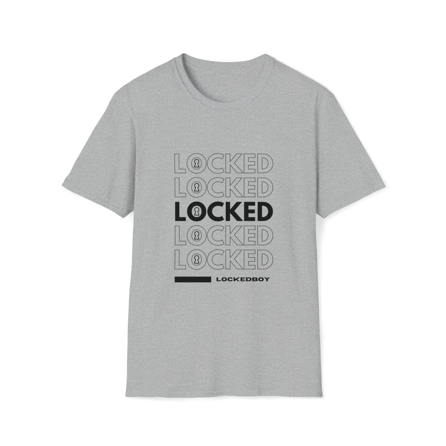LOCKED Inspo (black text) - Chastity Shirts by LockedBoy Athletics