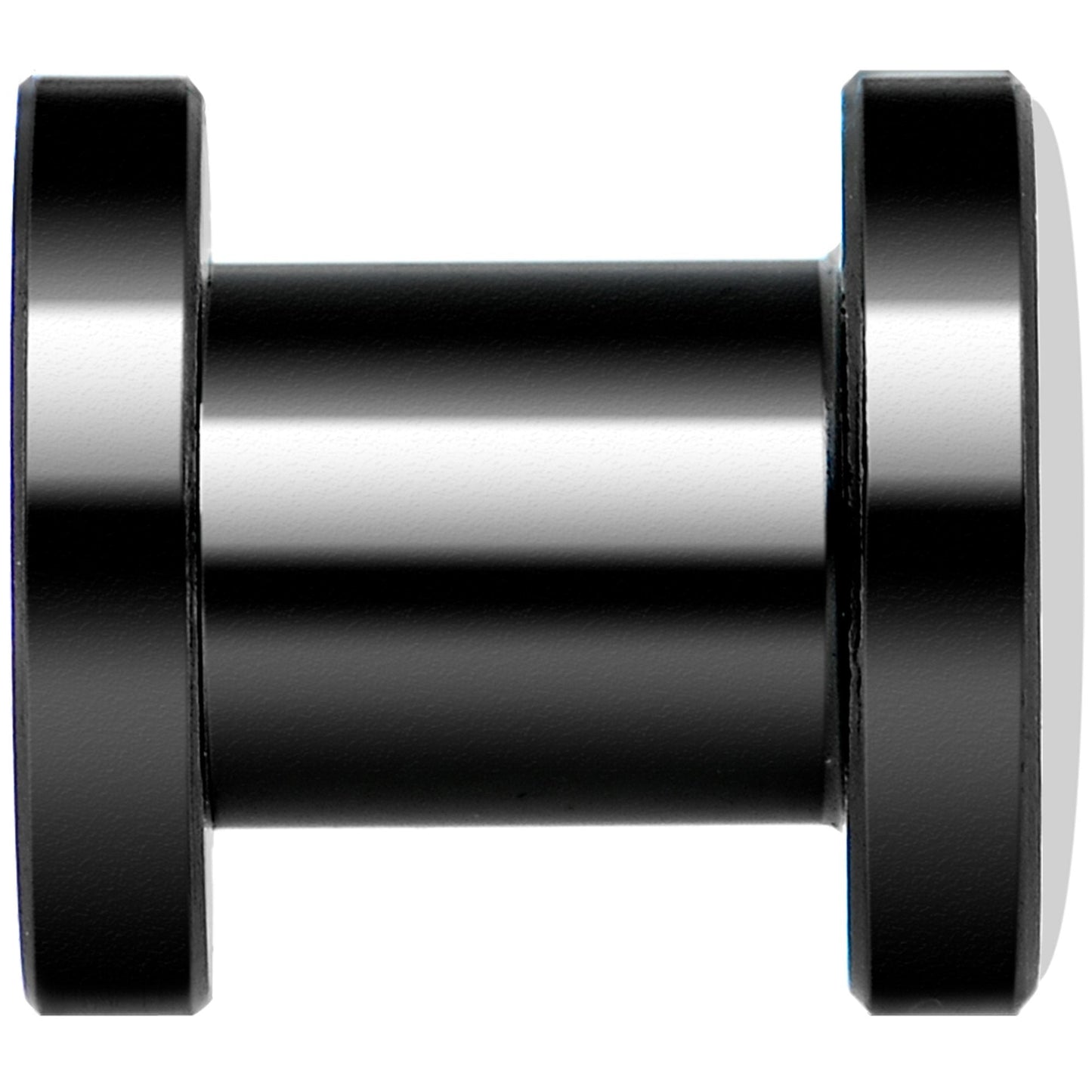 Pink Black Radiant Cross Black Anodized Screw Fit Plug Set 2G