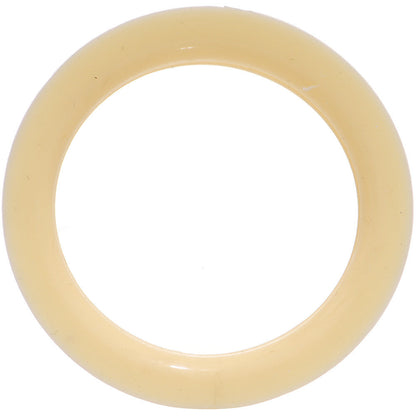 38mm Peach Flesh Tone Silicone Ultra Soft Double Flare Tunnel Plug Set
