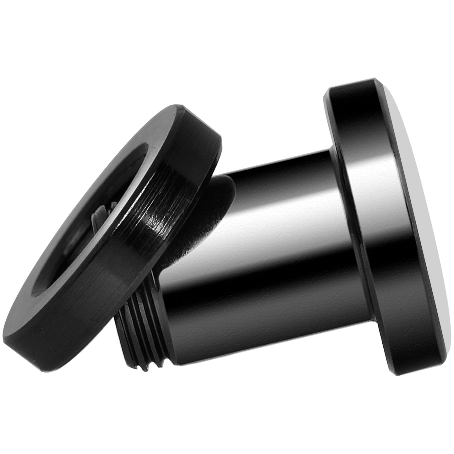 Black White Owl Black Anodized Screw Fit Plug Set 2G