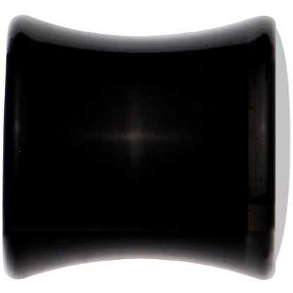 Black Acrylic Pink Teal Tribal Print Saddle Plug Set 0G